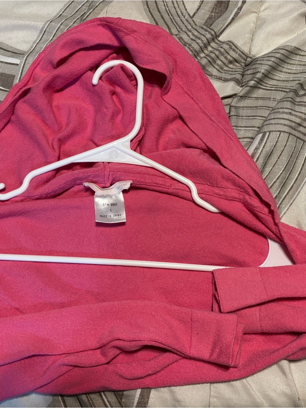 Pink Women's Hooded Sweater - Comfortable Everyday Pullover